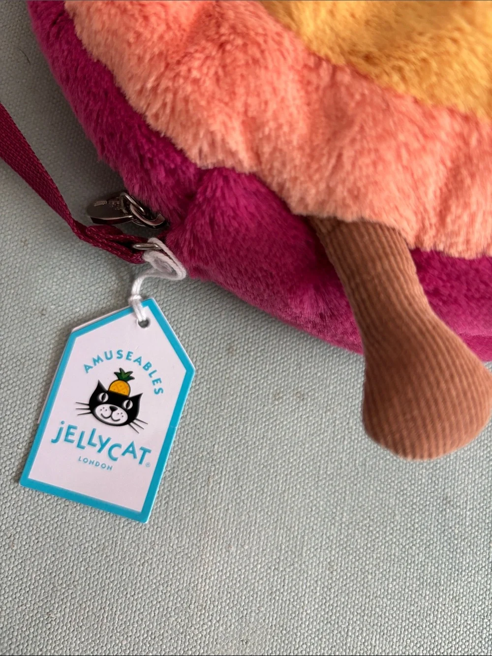 Jellycat Amuseables Rainbow Plushie Bag Purse